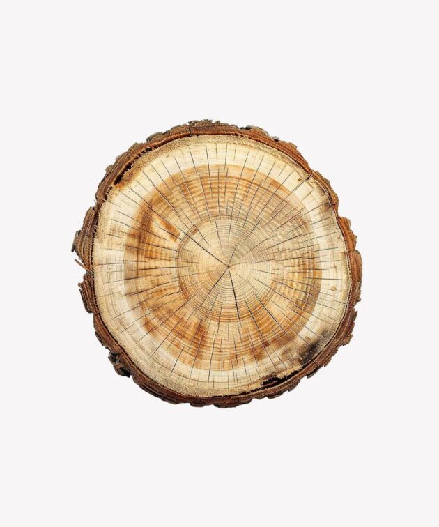 Rustic wood slice coaster