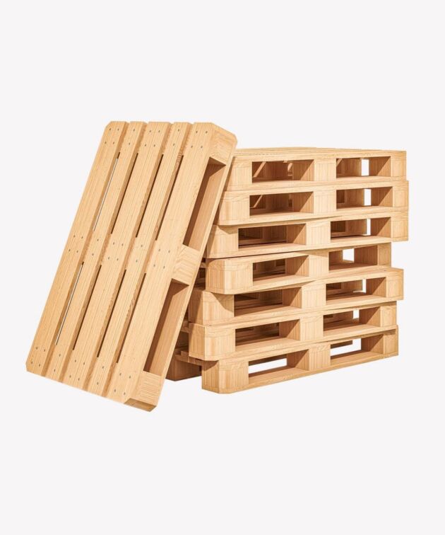 Heavy-duty wooden pallet stack