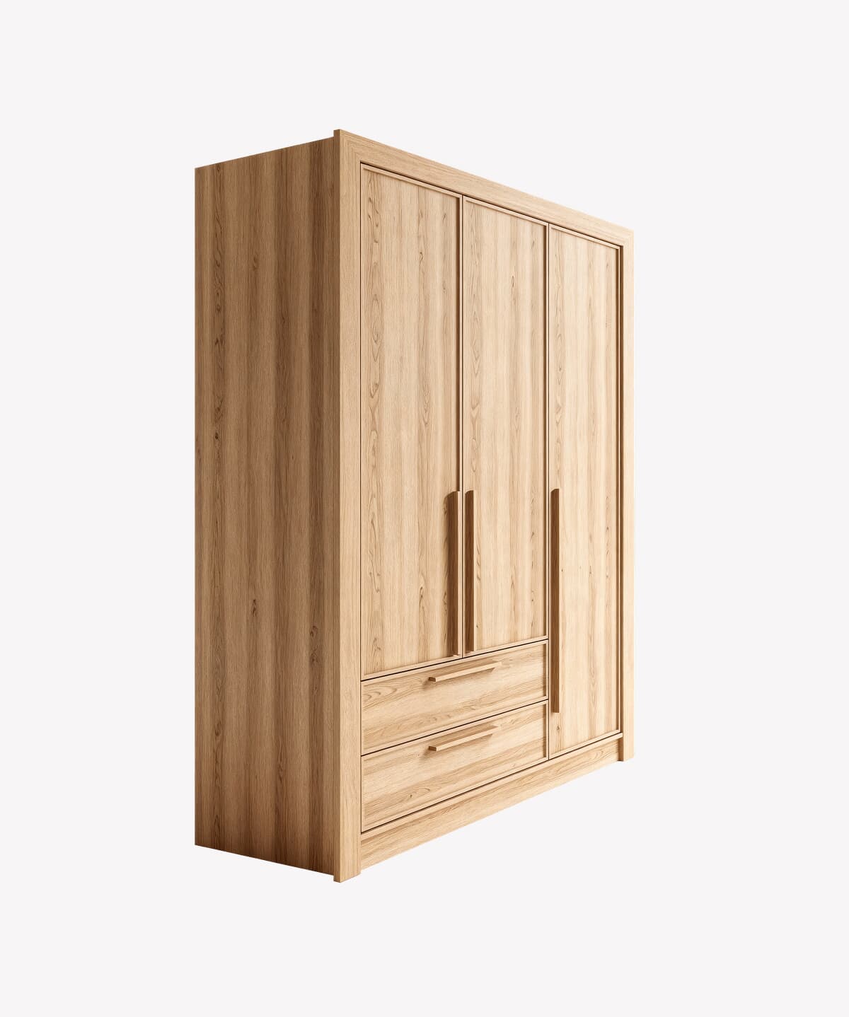 Triple-door wooden wardrobe - Image 2